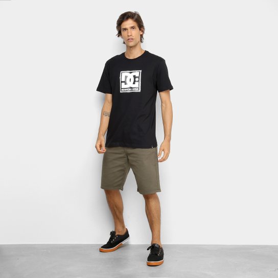 Bermuda Sarja DC Shoes Walkshort Worker Masculina - Verde Militar