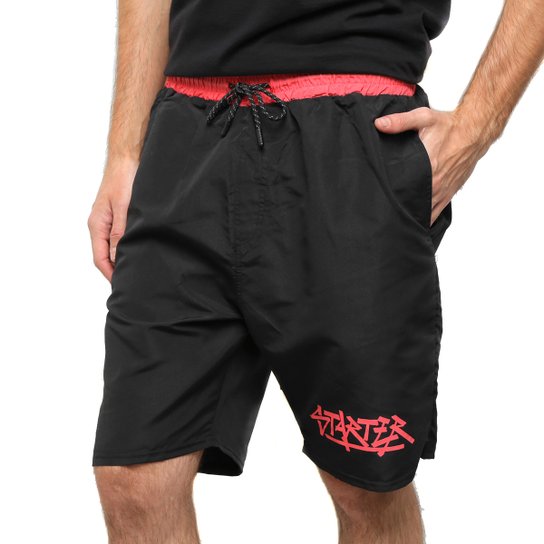 Bermuda Starter Logo Pixo - Preto