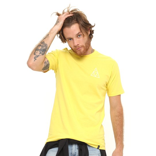 Camiseta HUF Essentials - Amarelo