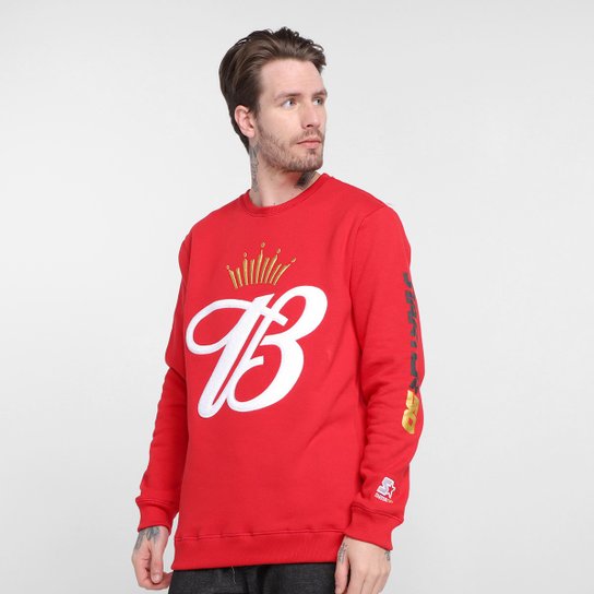 Moletom Starter 50 Anos Grande B Masculino - Vermelho